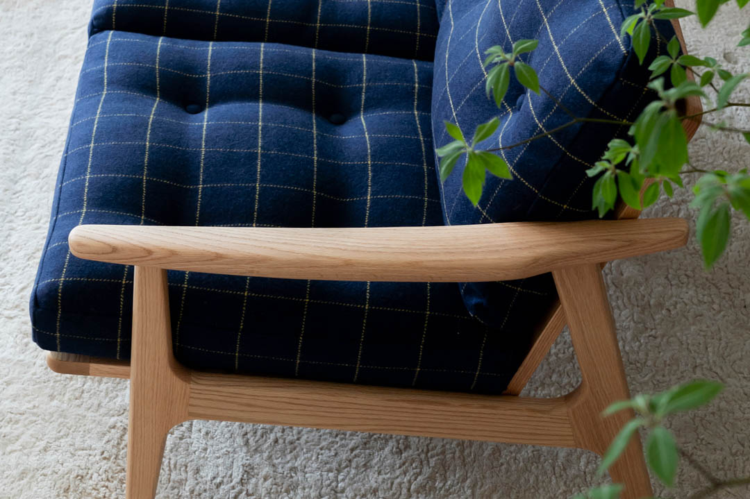 マルニ60 デルタチェア オーク ファブリック M-06（ミナペルホネン dop