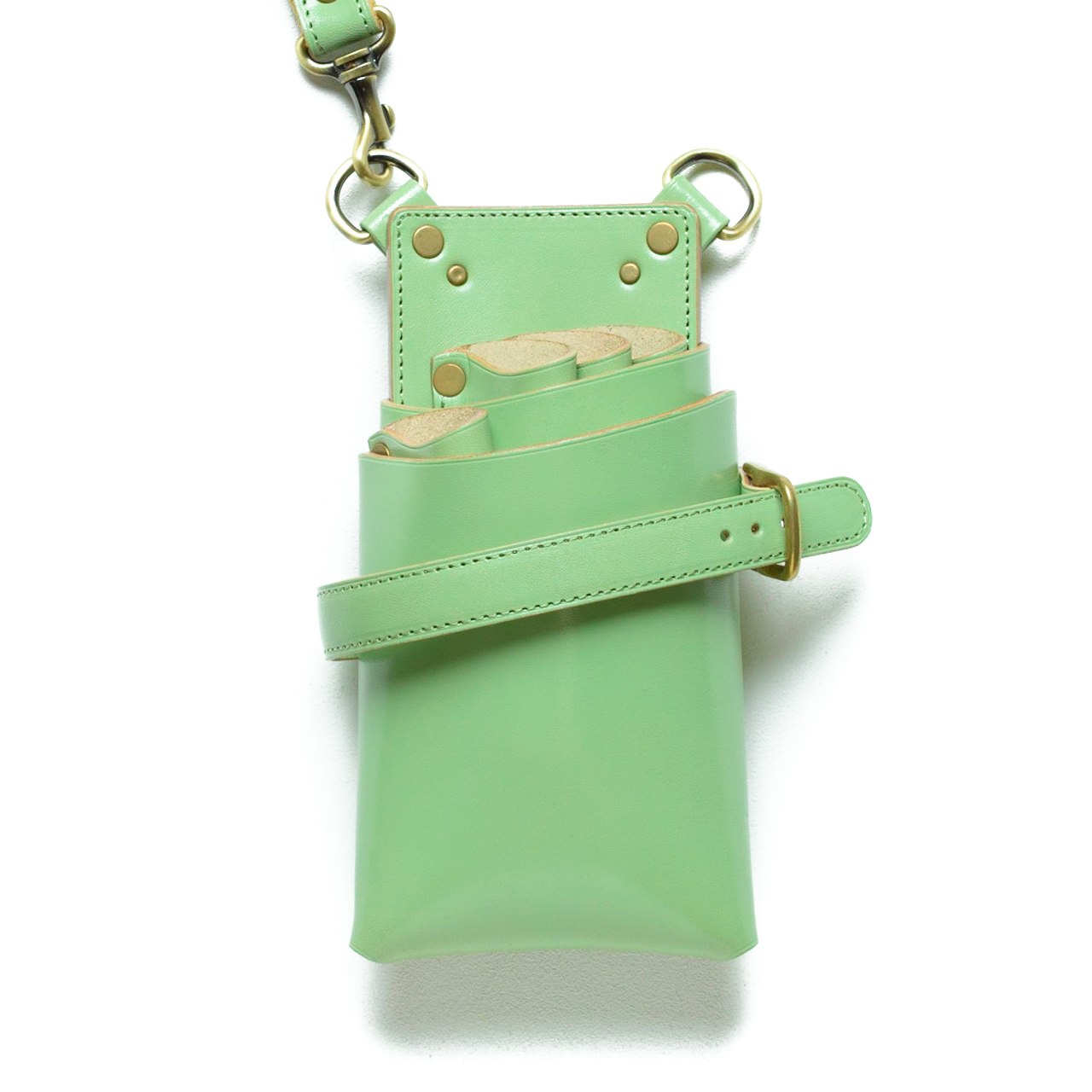 シザーケース4丁用 イタリアンレザー/栃木レザー/ブライドルレザー