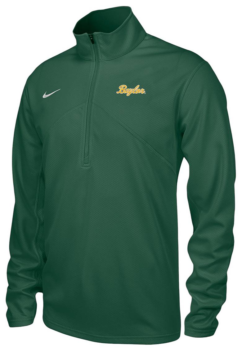 Nike Men's Baylor Bears Green Script Quarter-Zip Pullover | Dick's