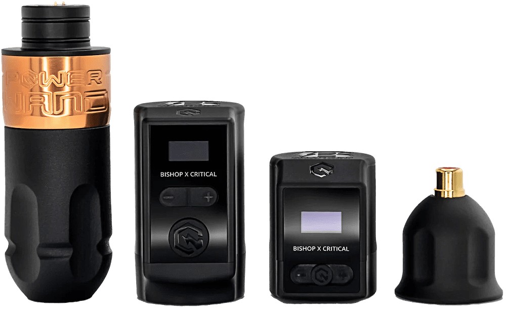 DHM TATTOO SUPPLY / BISHOP POWER WAND RCA TATTOO MACHINE — PACKER