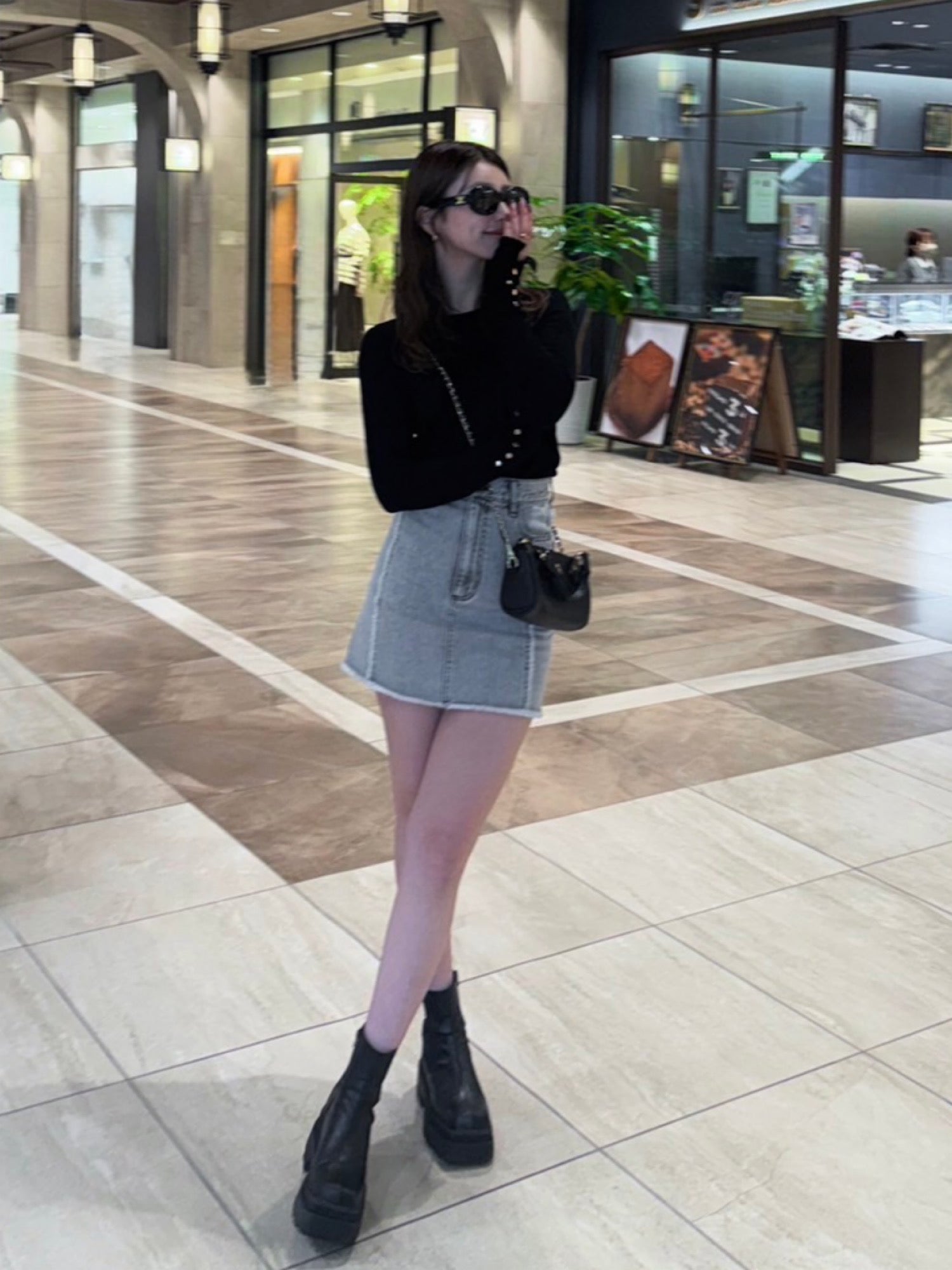 Fringe denim mini skirt | DIANTÉ (ディアンテ)公式通販サイト