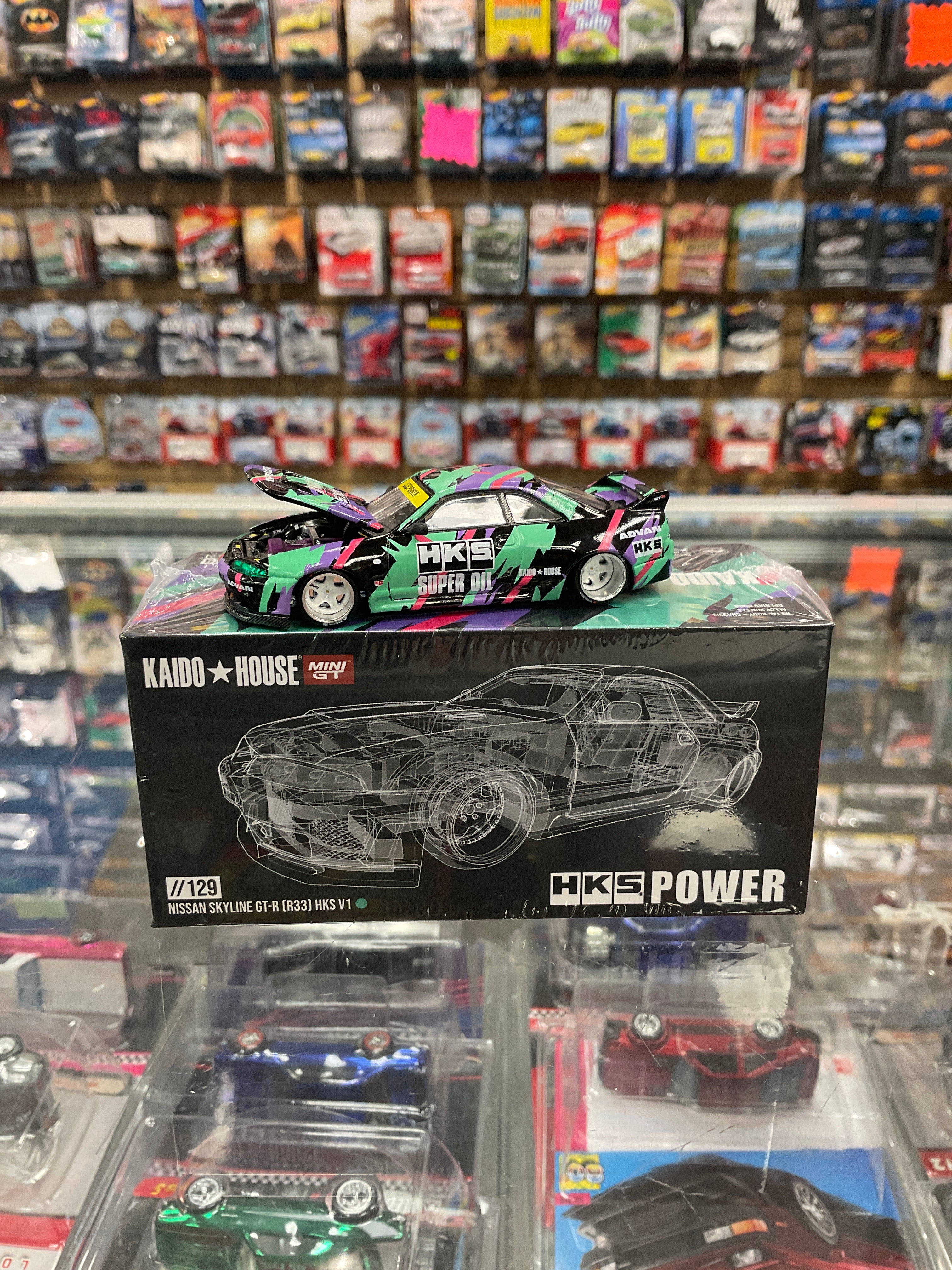 Kaido House 129 Nissan Skyline GT-R R33 HKS V1 – Diecastz