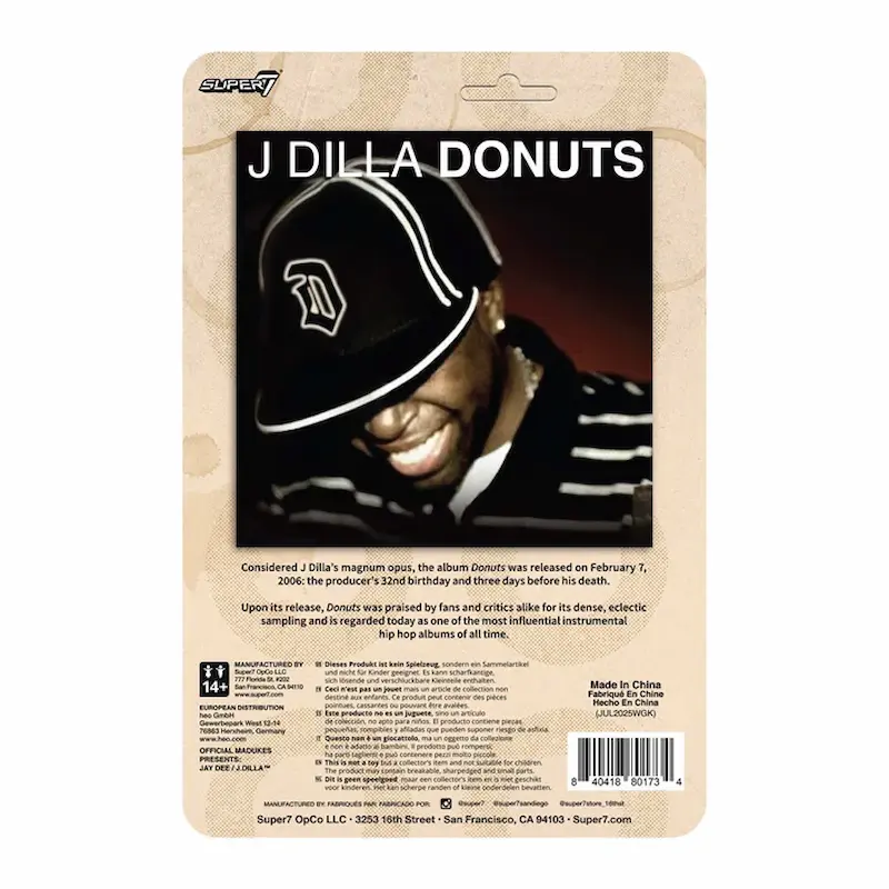 J DILLA - Donutsの象徴的ビジュアルを再現した3.75インチ可動