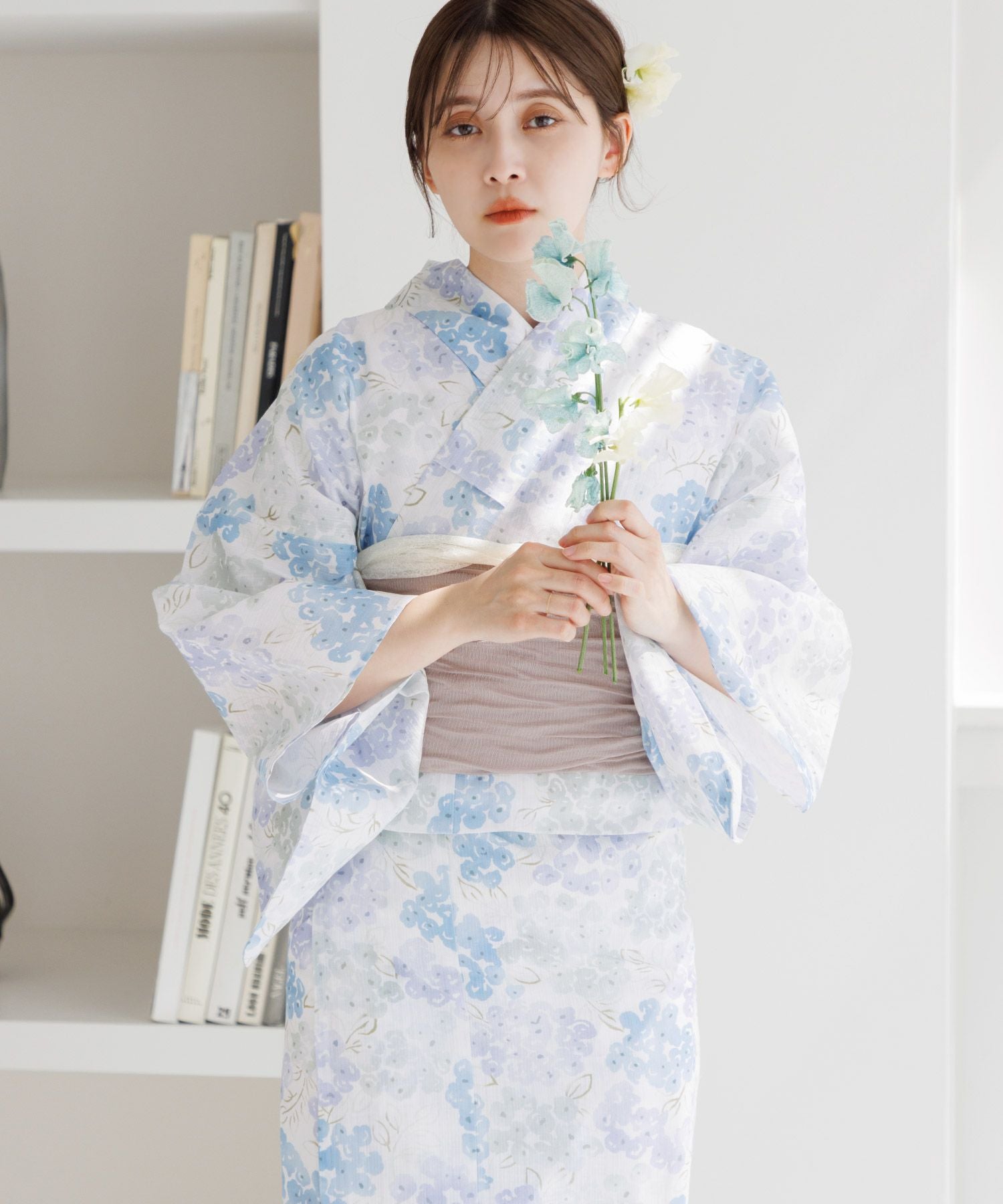 紫陽花 浴衣 水色 ANDANTE Dita 紫陽花 浴衣 水色 ANDANTE Dita