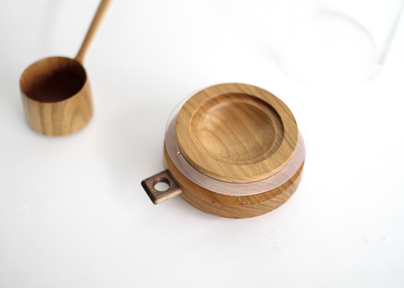 コーヒーキャニスターと珈琲杓のセット S（サクラ材） | doinel / ドワネル