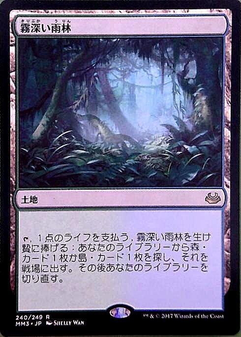 MTG 霧深い雨林 4枚セット MTG 霧深い雨林 4枚セット 【公式通販】