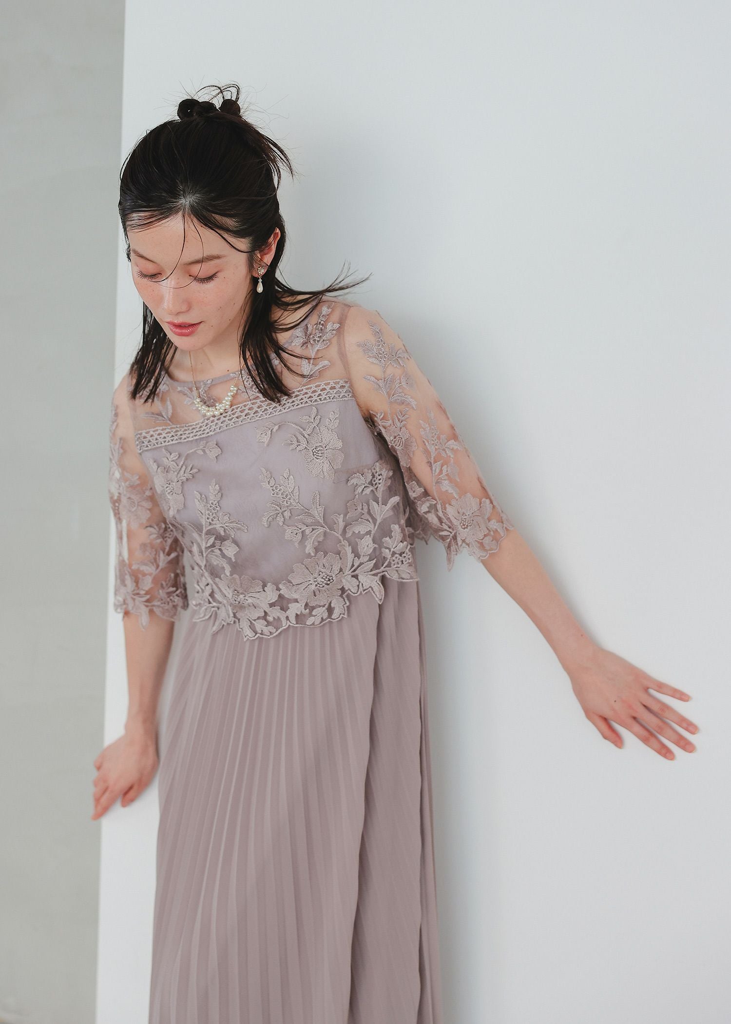 フェザーフラワーチュールドレス｜Dorry Doll