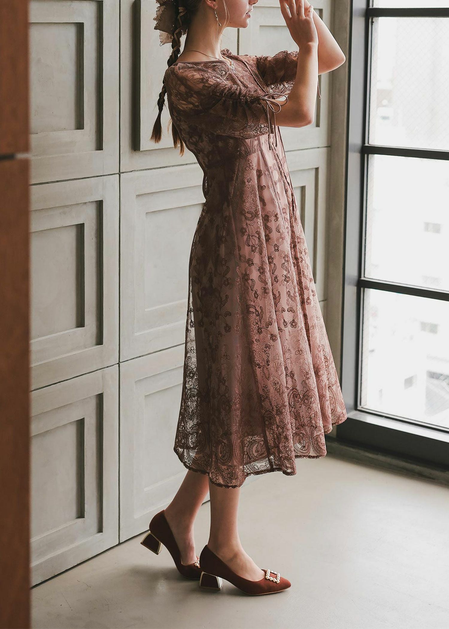 エンブロイダリーレイヤードドレス|Dorry Doll