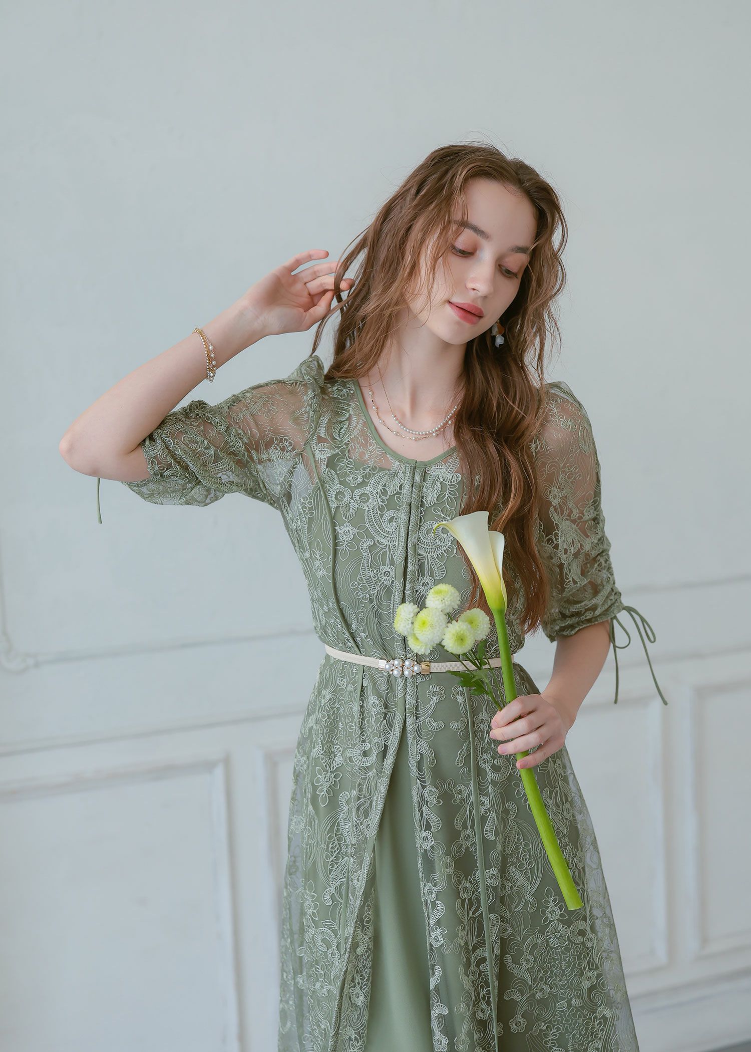 エンブロイダリーレイヤードドレス|Dorry Doll