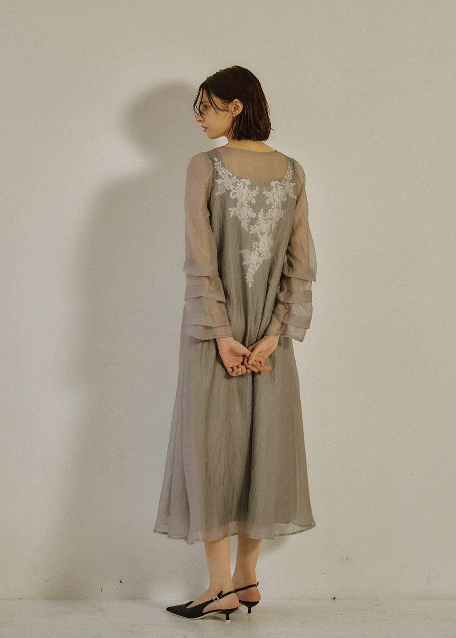 Sheer A-line onepiece｜LE'RURE