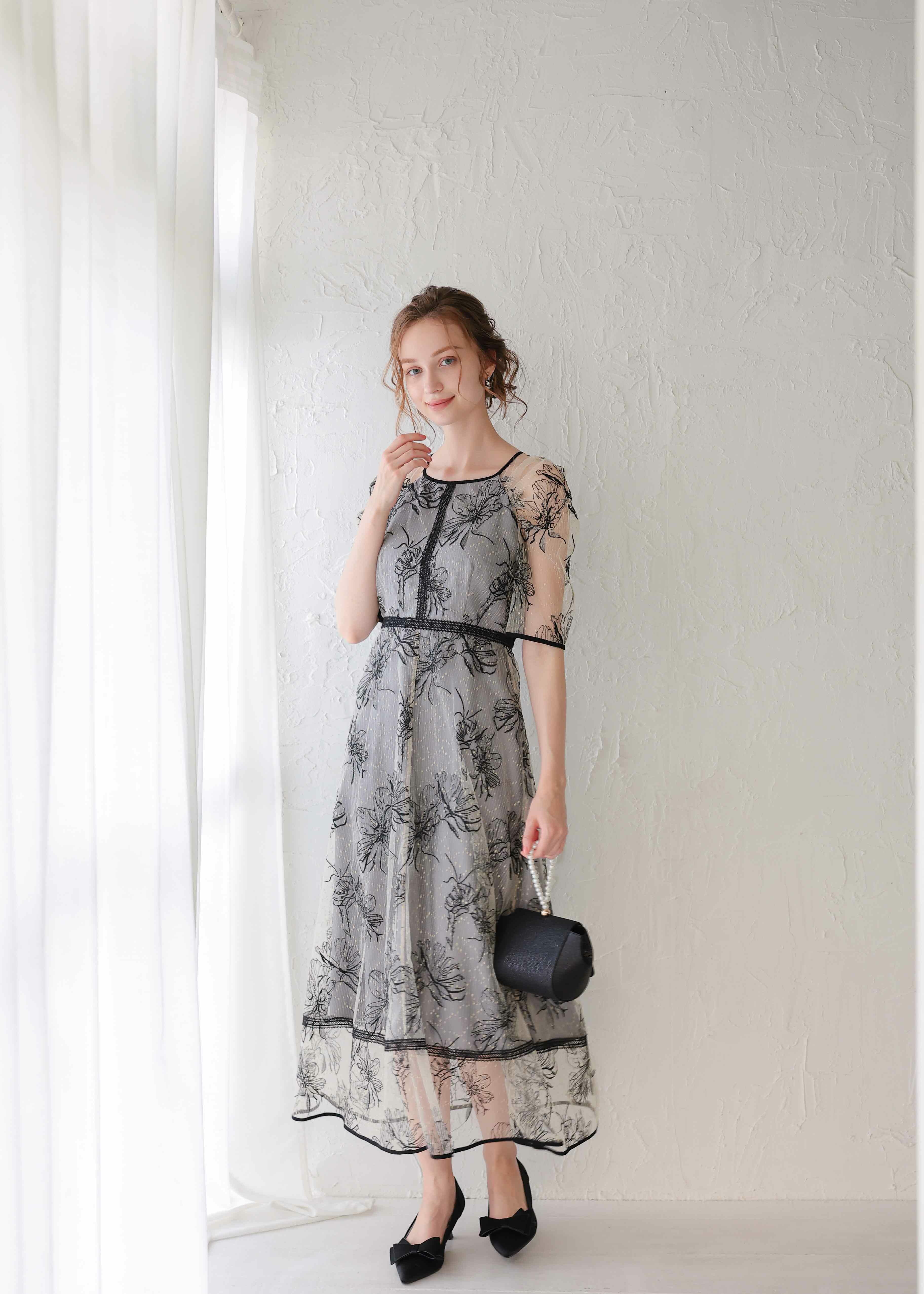 ドローイングフラワードレス｜DorryDoll