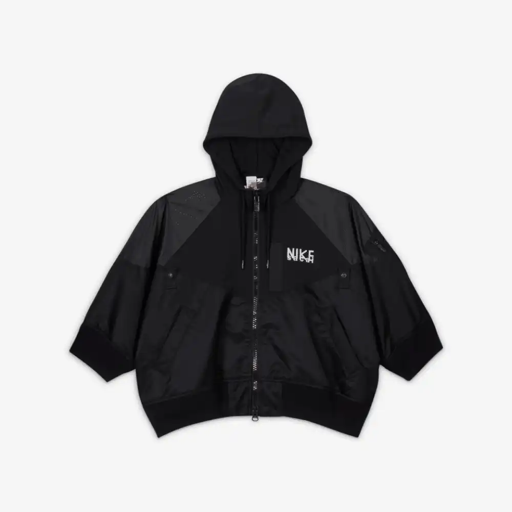 sacai x Nike Jaqueta Full-zip Hooded Black - Droper