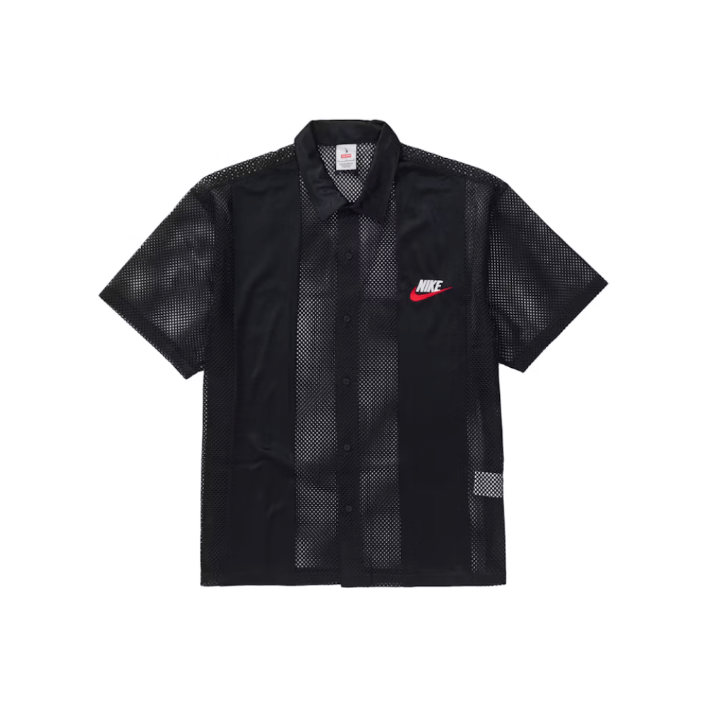 Supreme x Nike Camisa Mesh S/S Black - Droper