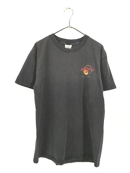 古着 90s Hard Rock Cafe 「CLEVELAND」 ハードロック ドラゴン T