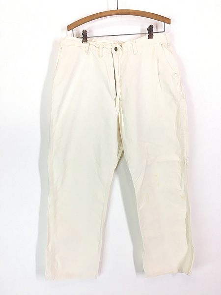 OshKosh B'GoshペインターコットンオフホワイトUSA製