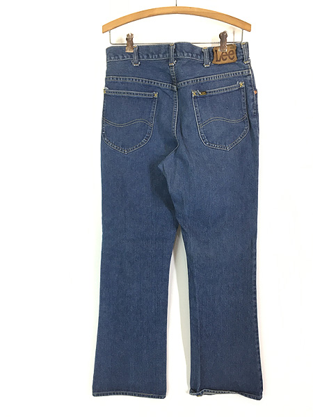 古着 70s USA製 Lee 200-0341 ブルー デニム パンツ ジーンズ フレア
