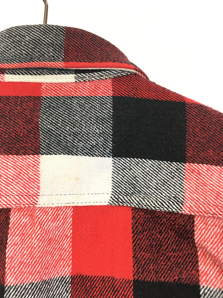 最終売り尽し】古着 80s USA製 FIVE BROTHER 好配色 ブロック チェック