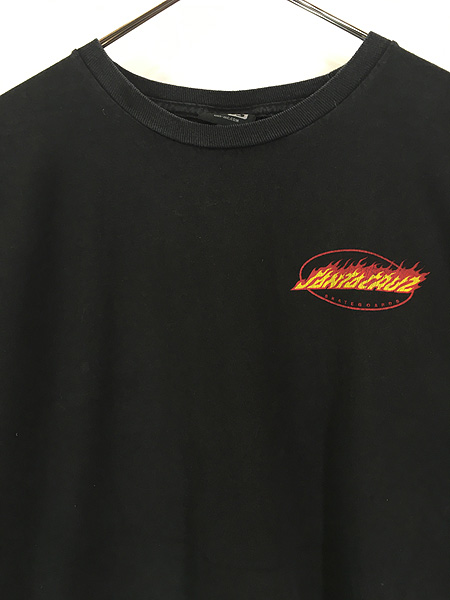 古着 00s NHS SANTA CRUZ サンタ クルーズ ファイヤー ロゴ 100