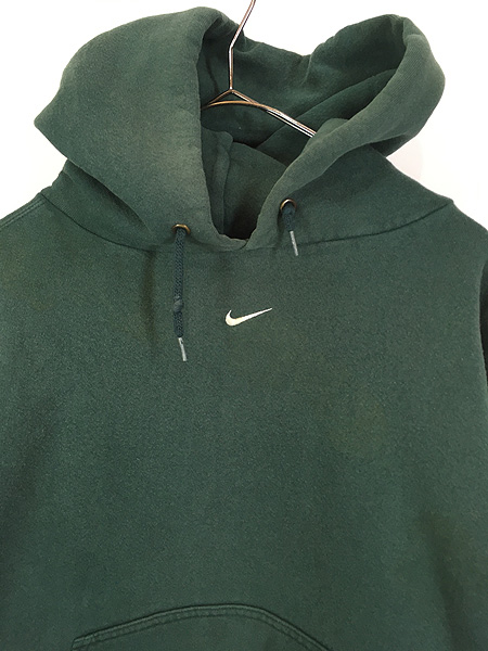 古着 90s USA製 NIKE センター スウォッシュ ロゴ 刺しゅう カスタム