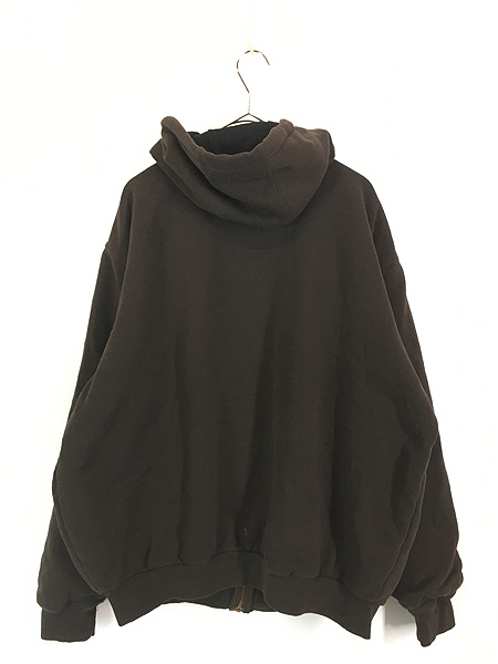 古着 90s- Carhartt 裏地 メッシュ ワンポイント パッチ スウェット