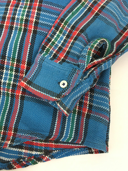 古着 70s BIG MAC カラフル チェック ヘビー フランネル シャツ