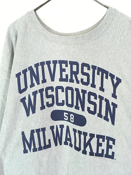 古着 90s Champion Reverse Weave 「WISCONSIN」 4段 カレッジ