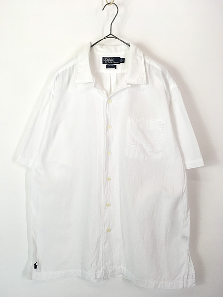 古着 90s Polo Ralph Lauren 「CALDWELL」 裾ポニー ソリッド ガーゼ