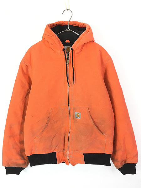 古着 10s USA製 Carhartt レアカラー!! BLZ ブライト オレンジ ダック
