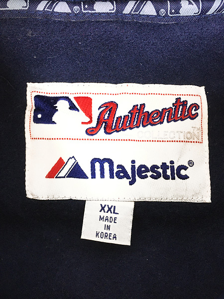 古着 90s MLB NY Yankees ヤンキース パデッド 本革 レザー ウール