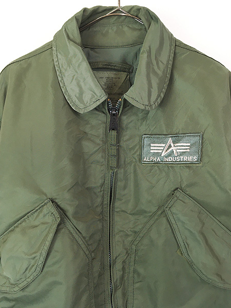 古着 90s USA製 Alpha Industries CWU-45/P(N) ミリタリー パデッド