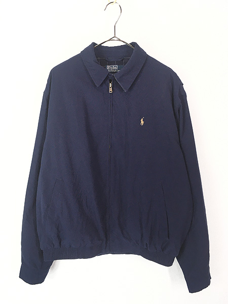 古着 Polo Ralph Lauren 異素材 フェイク スエード スウィング トップ