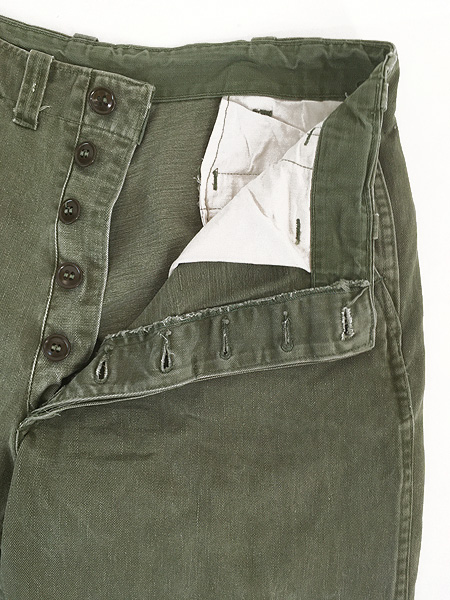 古着 40-50s 米軍 US ARMY Type M-45 「45カーキ」 ボタンフライ