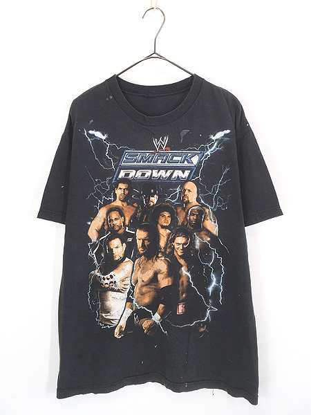 古着 00s WWE 「SMACK DOWN」 マルチ レスラー フォト プロレス TV