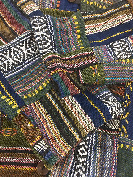 古着 80s ネパール製 Jayli ネイティブ柄 ジャガード コットン パッチ