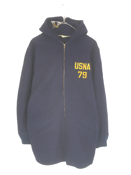 古着 60s 米軍 USNA 「NAVY」 パッチ ミリタリー メルトン ウール