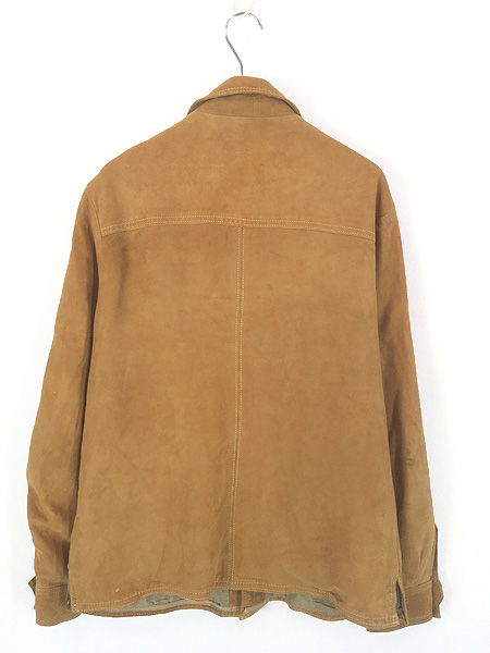 古着 70s USA製 McGREGOR 本革 ヌバック スエード レザー シャツ