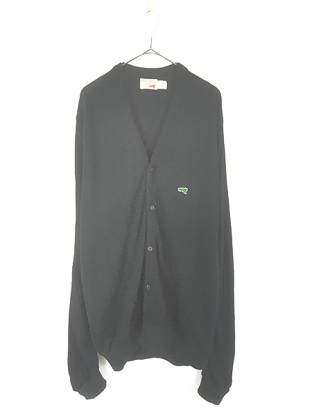 黒 60s Di Fini 無地 アルパカ カーディガン L ビンテージ 黒 60s Di