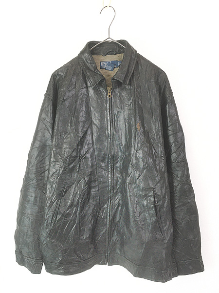 古着 70s USA製 Sears The Leather Shop 本革 レザー シングル