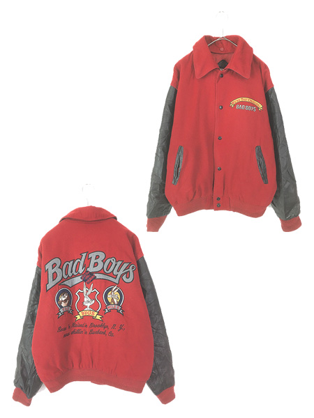 古着 90s Wilsons 万国旗 フラッグ パッチ 本革 オール レザー 襟付き