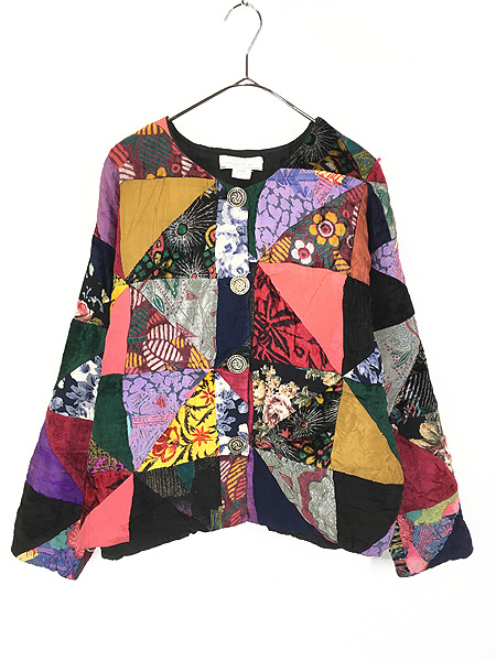 ジェイクルーj.crew パッチワークニット90's クレイジーパターン j