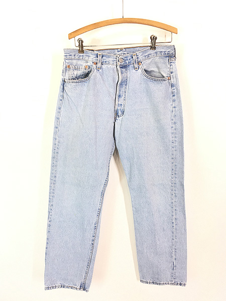 古着 90s USA製 Levi's 501-0134 アイスブルー デニム パンツ ジーンズ