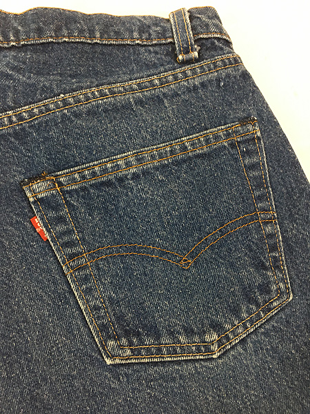 古着 80s USA製 Levi's 501 「66 後期」 黒カン 内股シングル 濃紺