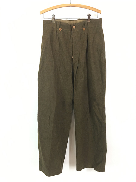 古着 50s フランス軍 M-52 ヘビー フランネル ウール トラウザーズ