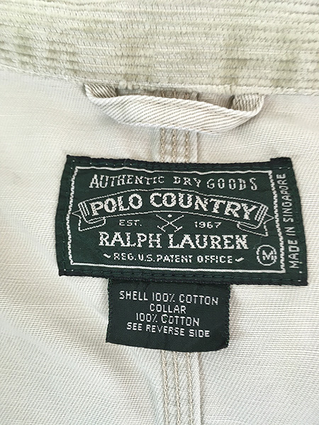 古着 90s POLO COUNTRY Ralph Lauren 襟 コーデュロイ ワーク