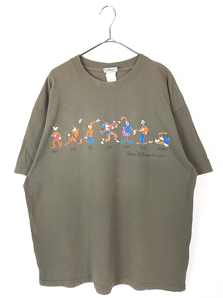 古着 90s Disney 1932-TODAY 歴代 グーフィー Tシャツ XL 古着 - 古着