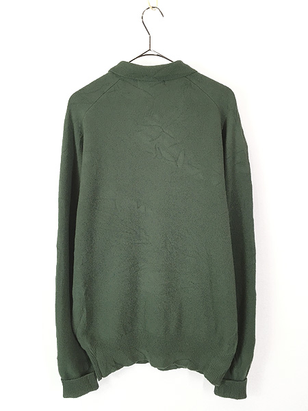 古着 90s Polo Ralph Lauren ワンポイント 襟付き ラムウール ニット