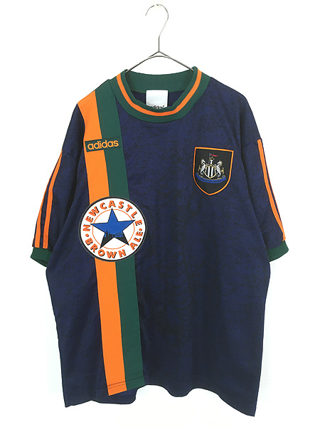 古着 英国製 adidas Newcastle United サッカー ユニフォーム ゲーム