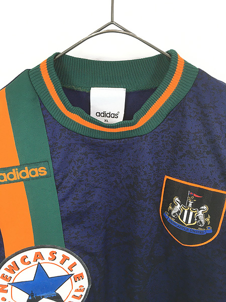 古着 英国製 adidas Newcastle United サッカー ユニフォーム ゲーム