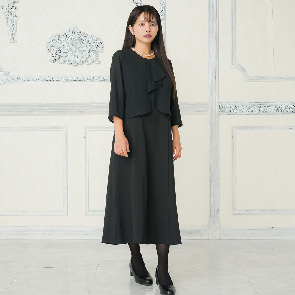 ブラックフォーマルワンピース【M/L/LL/3L/4L】 – レディース