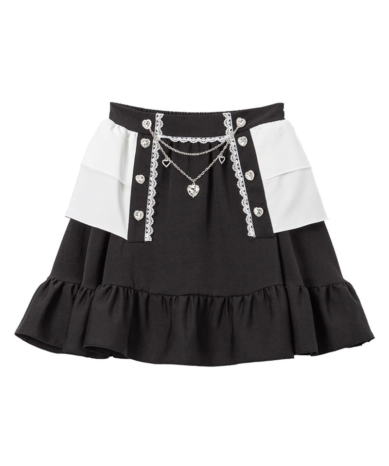 ハートボタンペプラムスカート – レディースファッション通販の夢展望